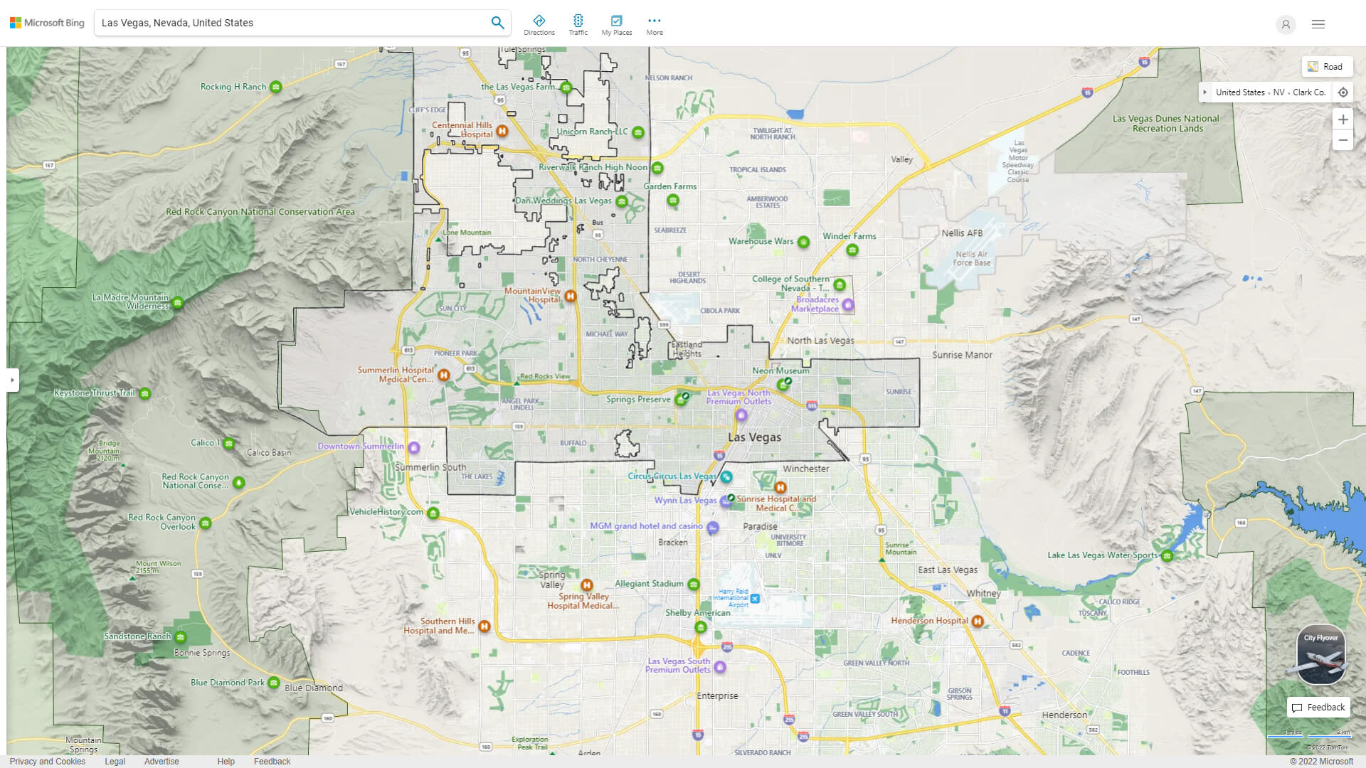 Las Vegas Detailed Map